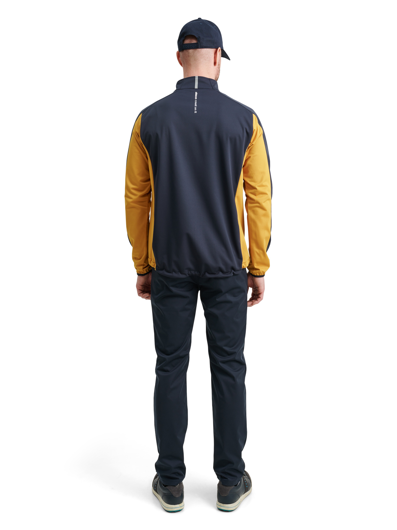 Mens Dornoch stretch jacket - navy/harvest