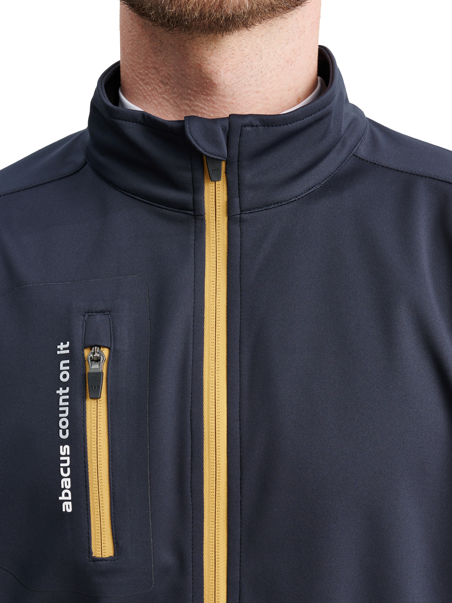 Mens Dornoch stretch jacket - navy/harvest