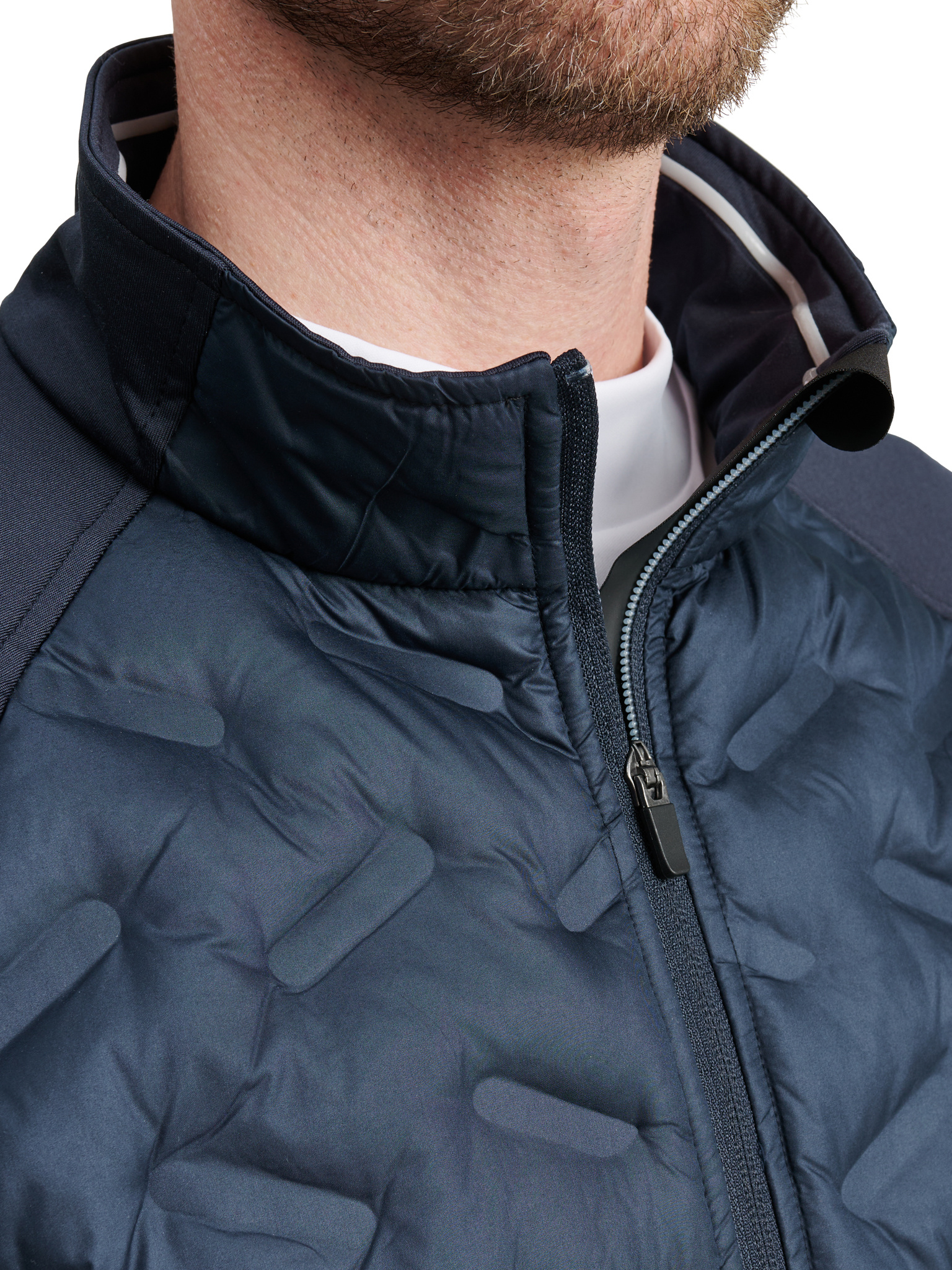 Mens Grove hybrid jacket - navy/lt.grey