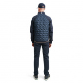 Mens Grove hybrid jacket - navy/harvest