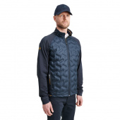 Mens Grove hybrid jacket - navy/harvest
