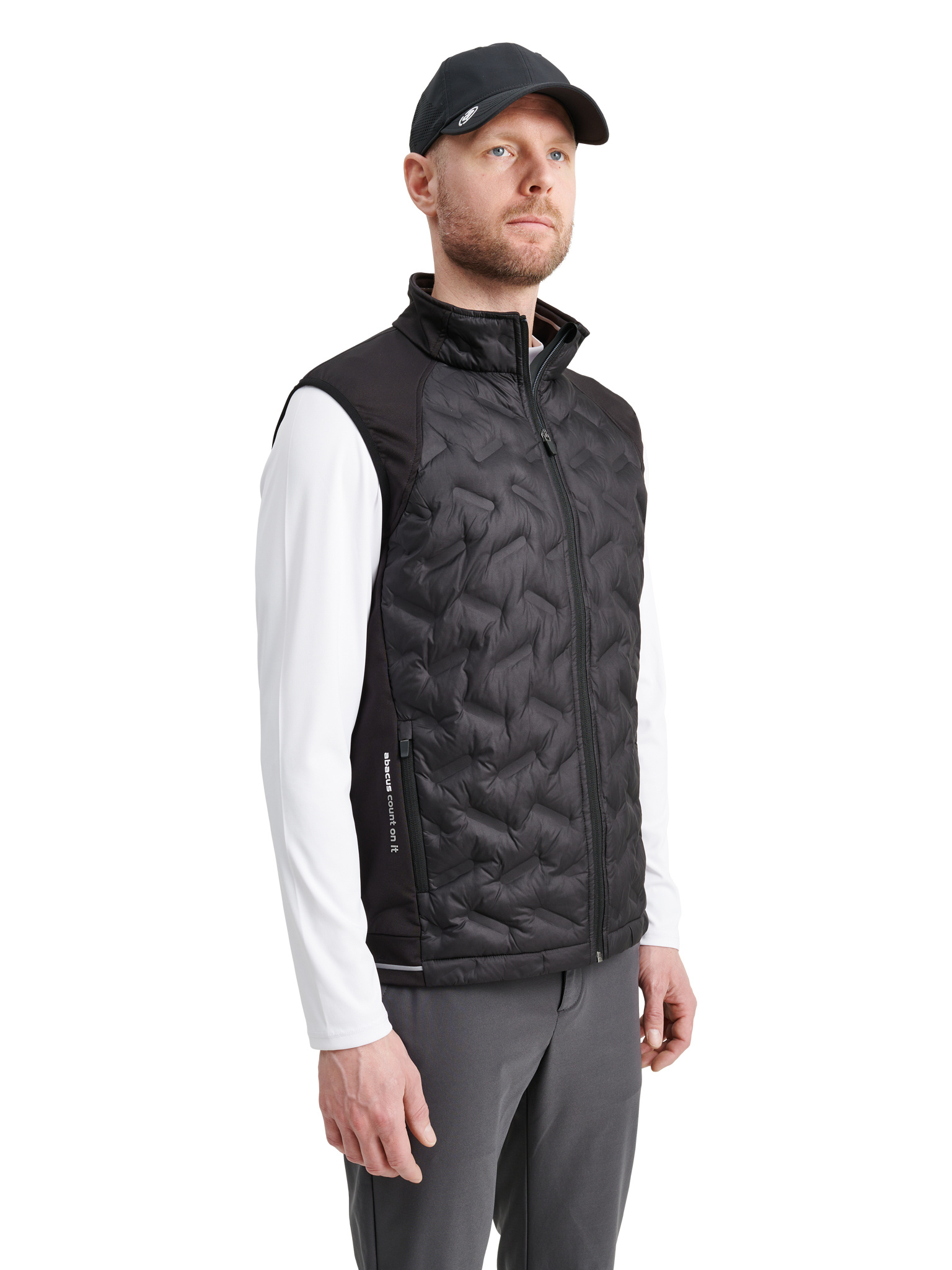 Mens Grove hybrid vest - black