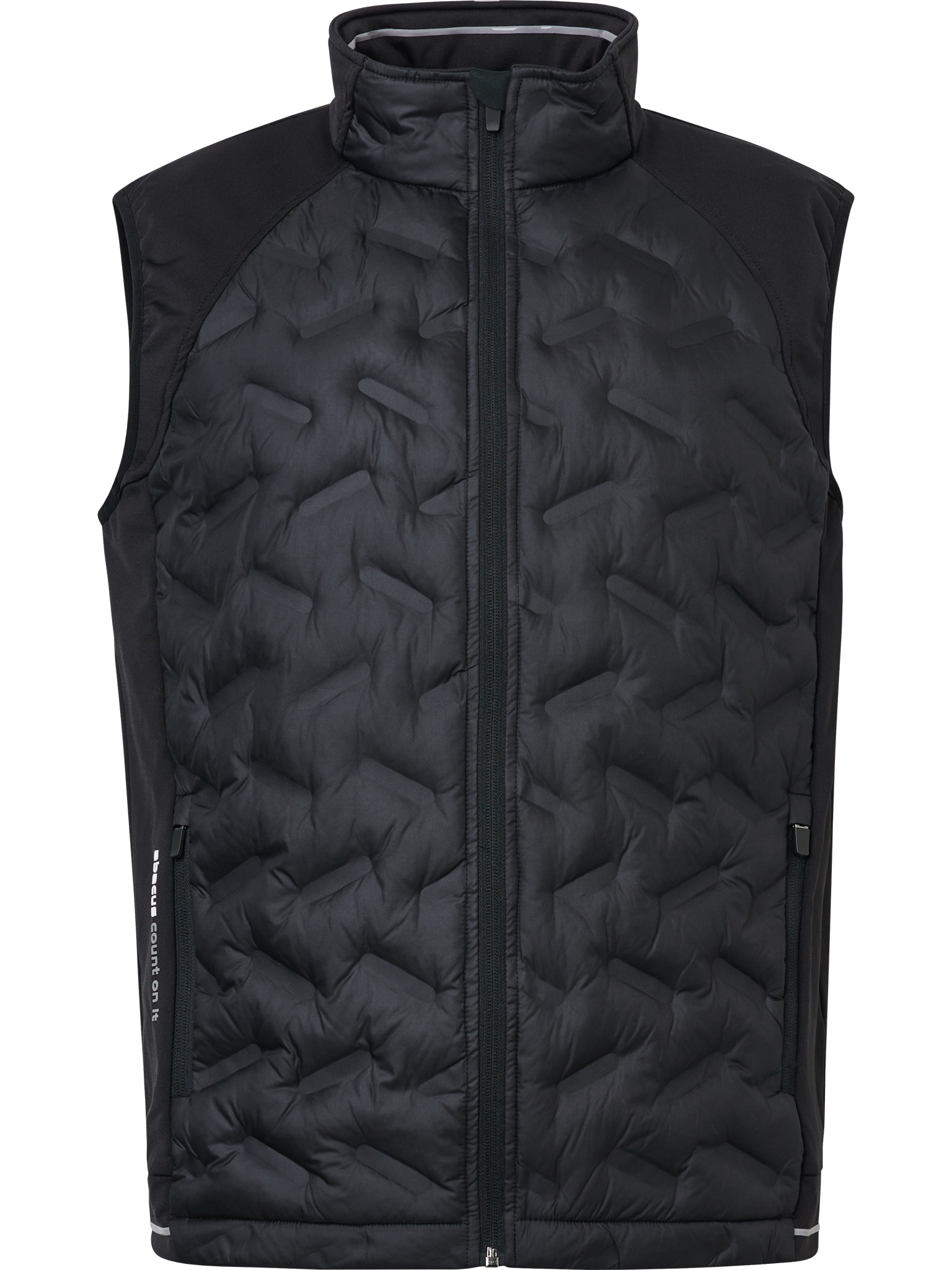 Mens Grove hybrid vest - black