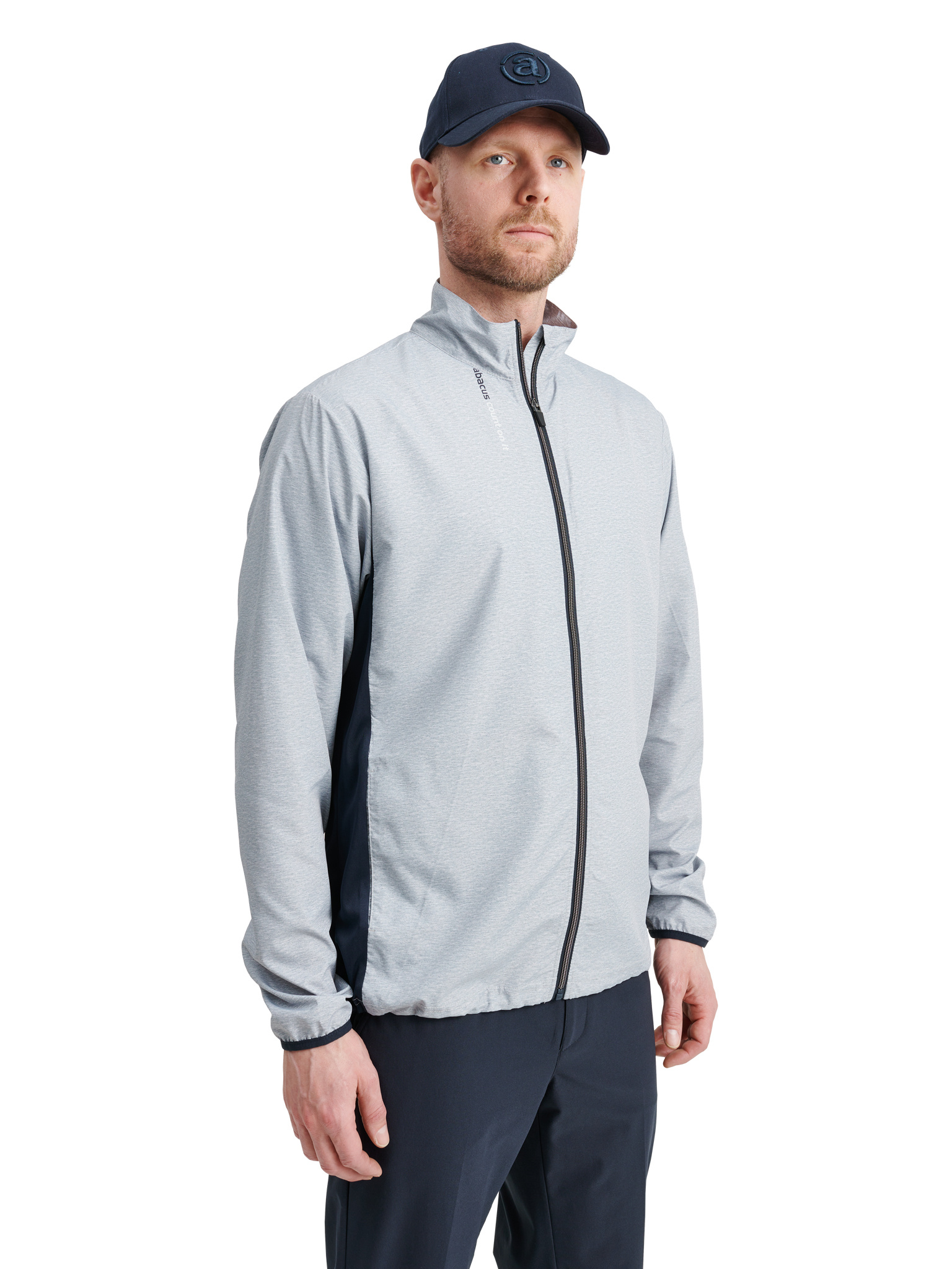 Mens Ganton stretch windjacket - lt.greymelange