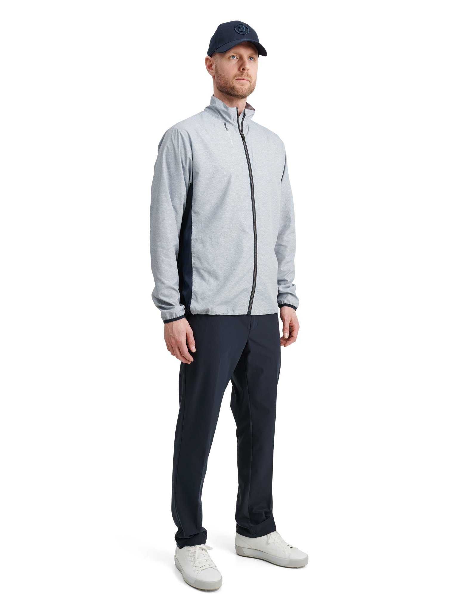Mens Ganton stretch windjacket - lt.greymelange