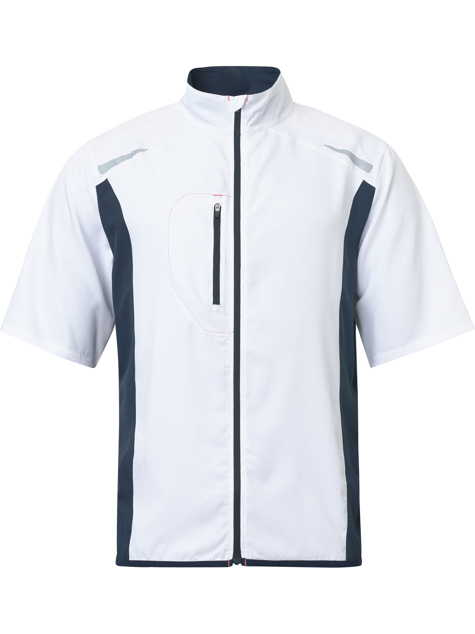 Mens Lanark stretch windshirt - white/navy