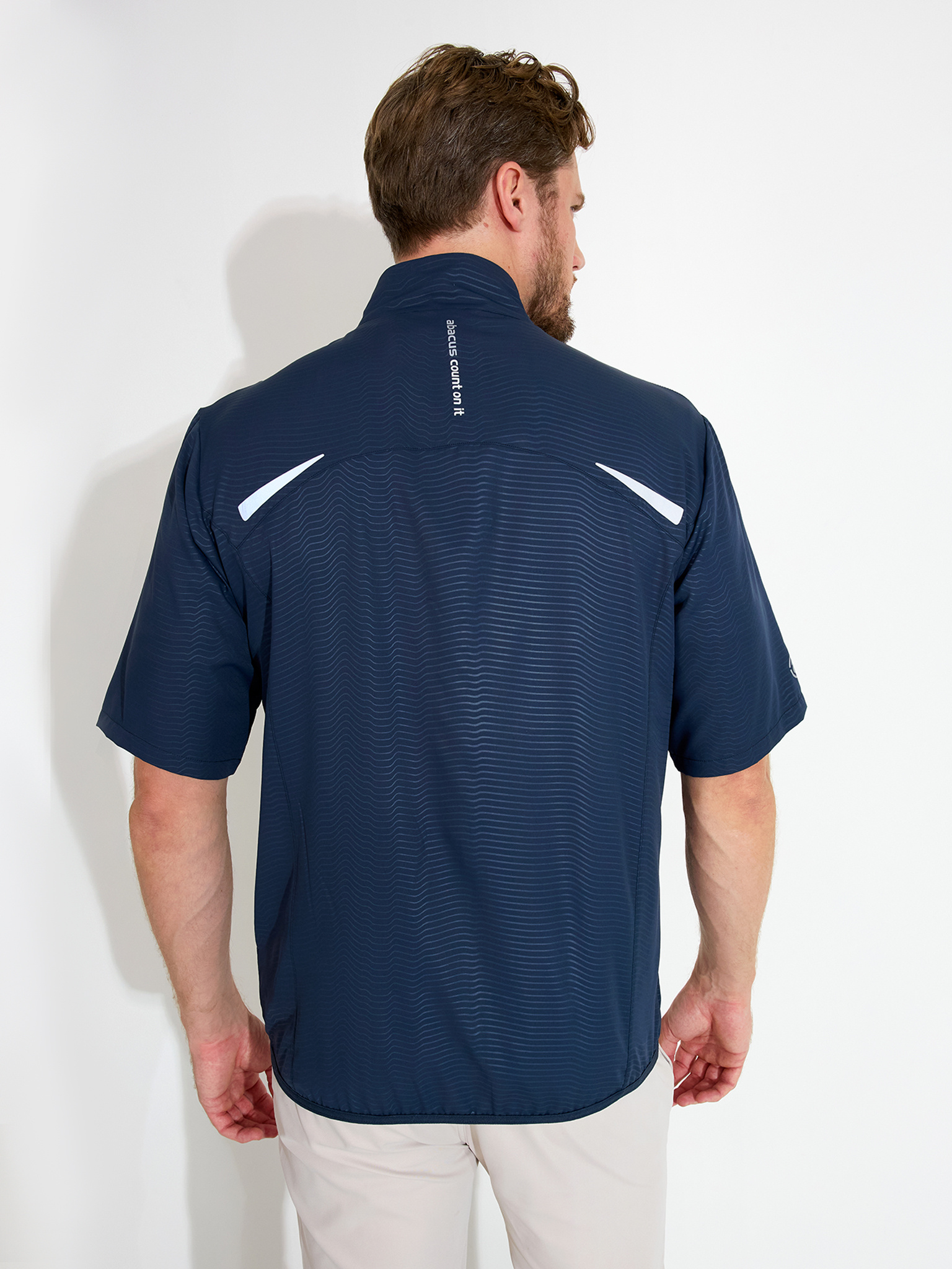 Mens Lanark stretch windshirt - navy