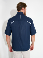 Mens Lanark stretch windshirt - navy Mens Lanark stretch windshirt - navy