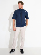 Mens Lanark stretch windshirt - navy Mens Lanark stretch windshirt - navy