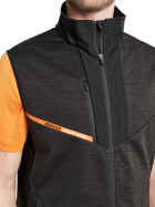 Mens Ardfin softshell vest - black/mandarin Mens Ardfin softshell vest - black/mandarin