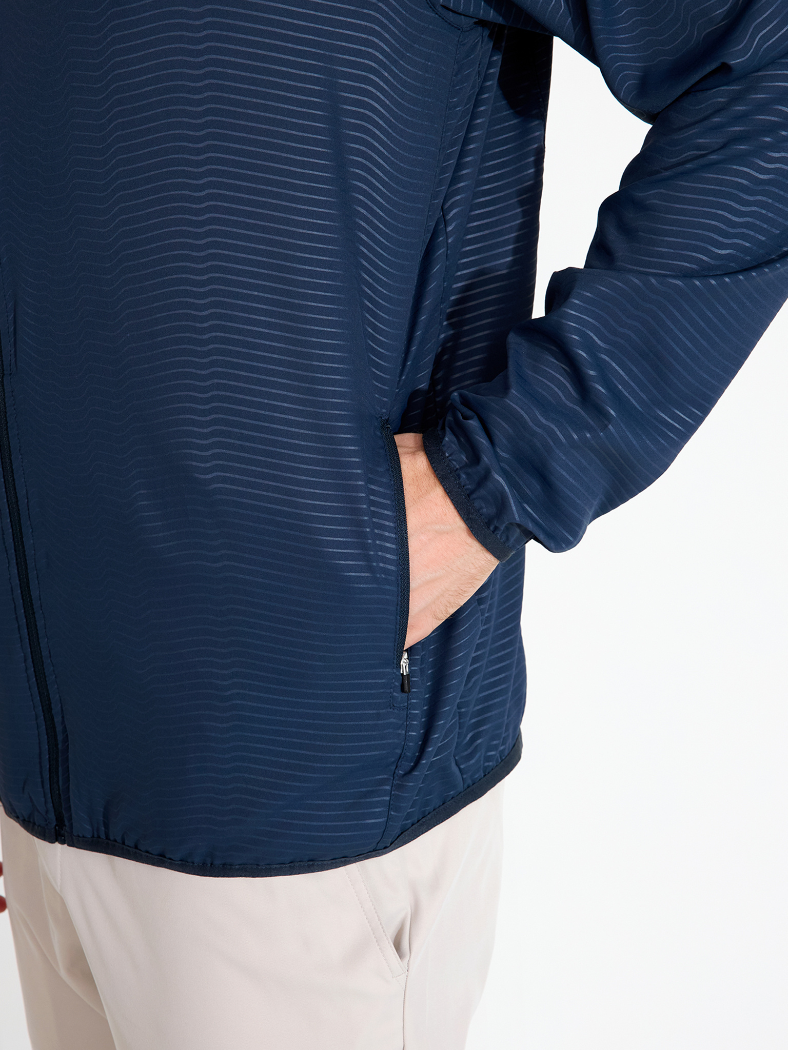 Mens Lanark classics stretch windjacket - navy