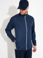 Mens Lanark classics stretch windjacket - navy/lt.grey Mens Lanark classics stretch windjacket - navy/lt.grey
