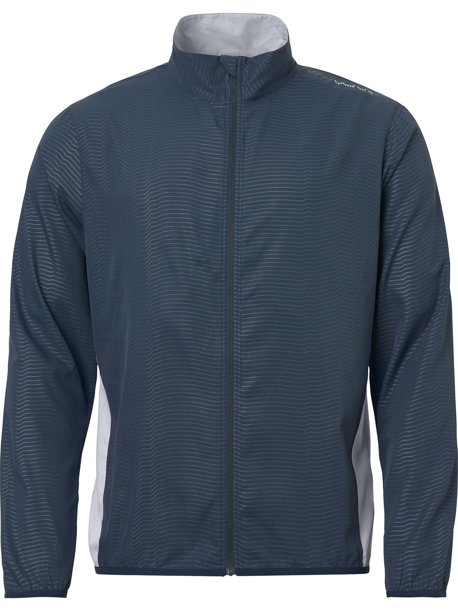 Mens Lanark classics stretch windjacket - navy/lt.grey