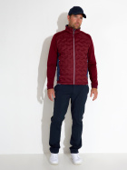 Mens Portrush hybrid jacket - cranberry Mens Portrush hybrid jacket - cranberry