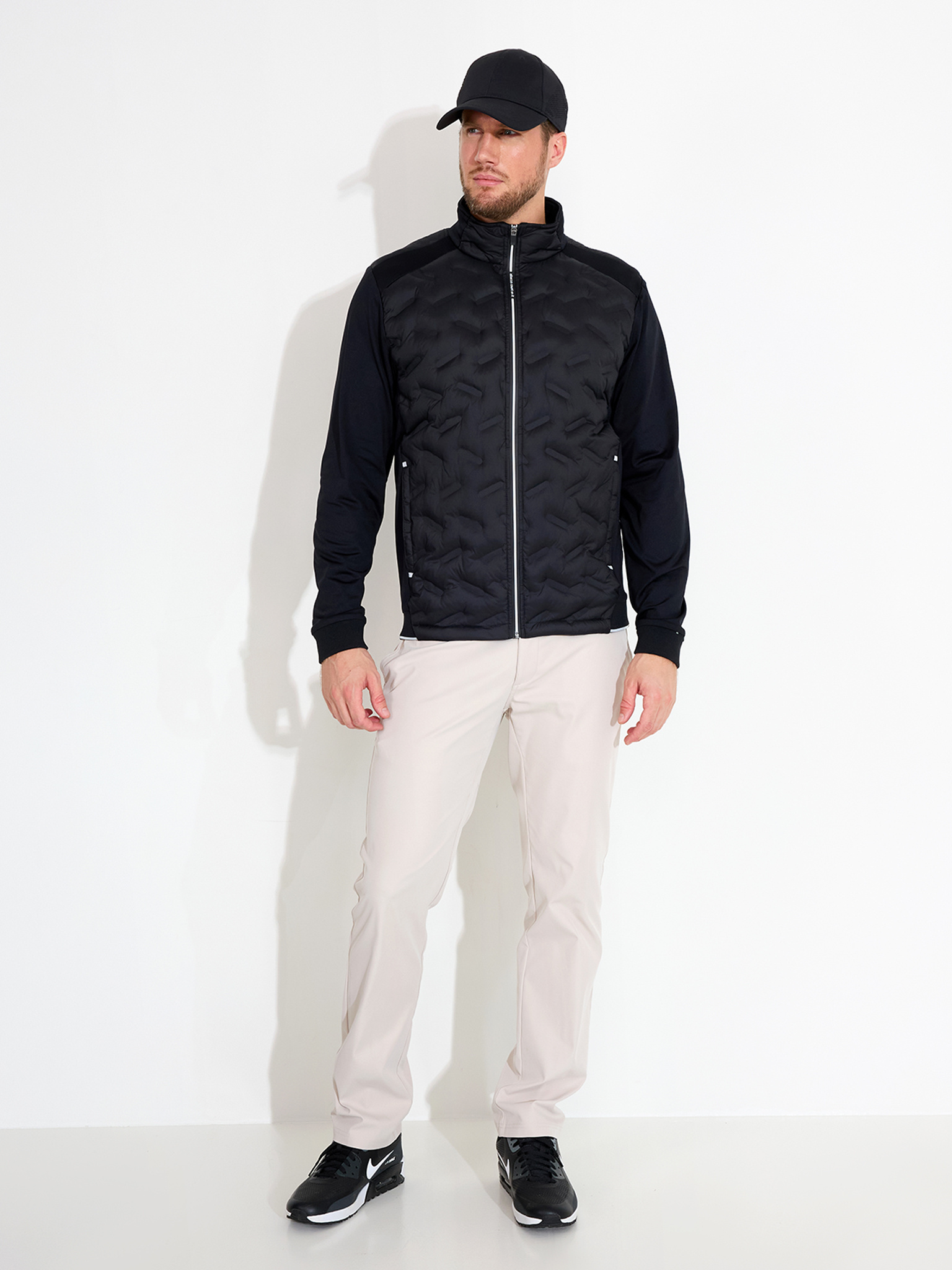 Mens Portrush hybrid jacket - black