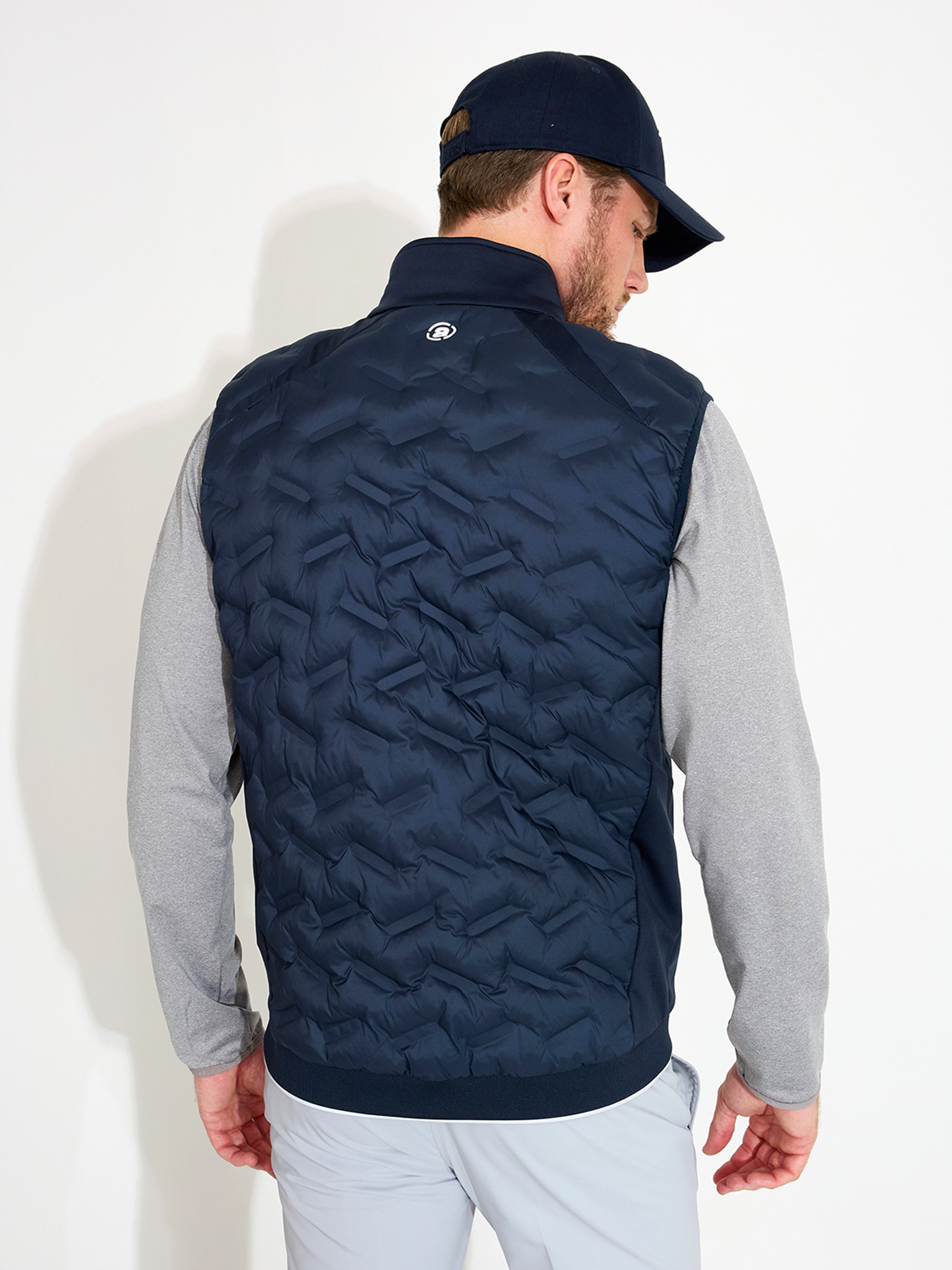 Mens Portrush hybrid vest - navy
