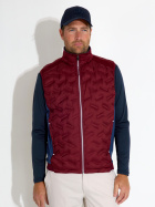 Mens Portrush hybrid vest - cranberry Mens Portrush hybrid vest - cranberry