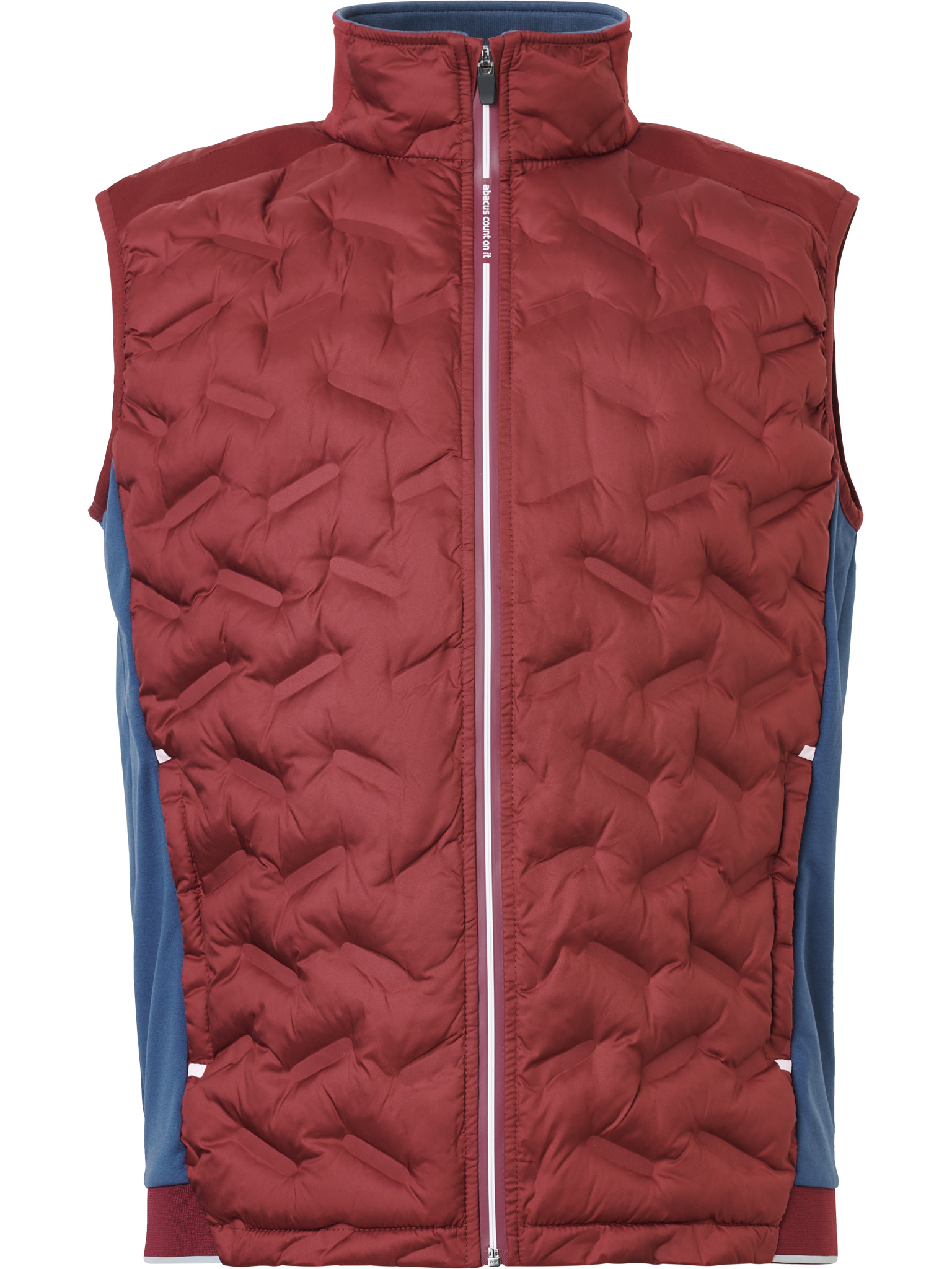 Mens Portrush hybrid vest - cranberry