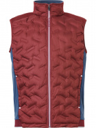 Mens Portrush hybrid vest - cranberry Mens Portrush hybrid vest - cranberry