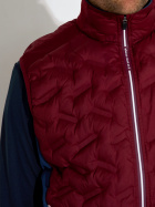 Mens Portrush hybrid vest - cranberry Mens Portrush hybrid vest - cranberry