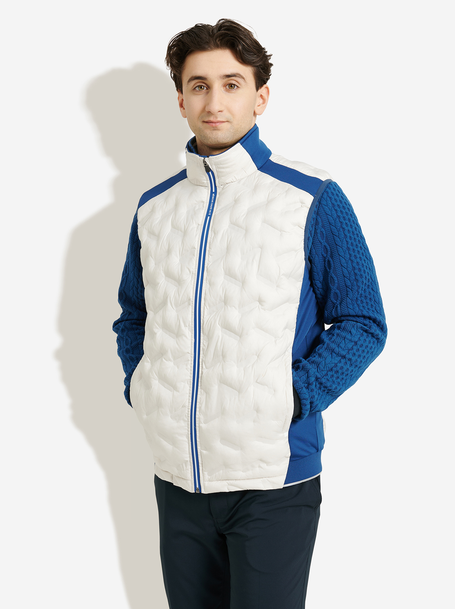 Mens Portrush hybrid vest - atlantic/clam