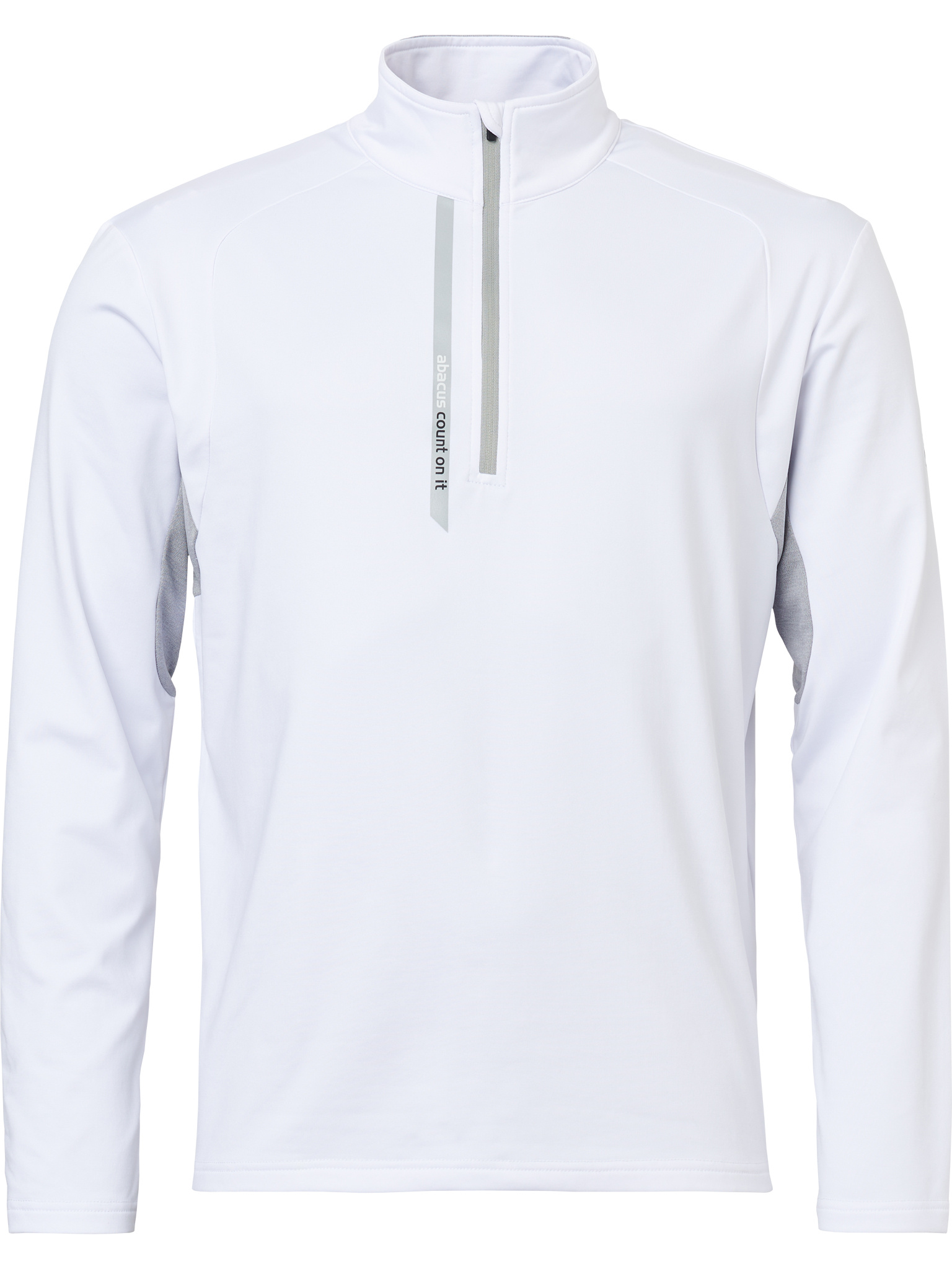 Mens Sherwood halfzip fleece - white