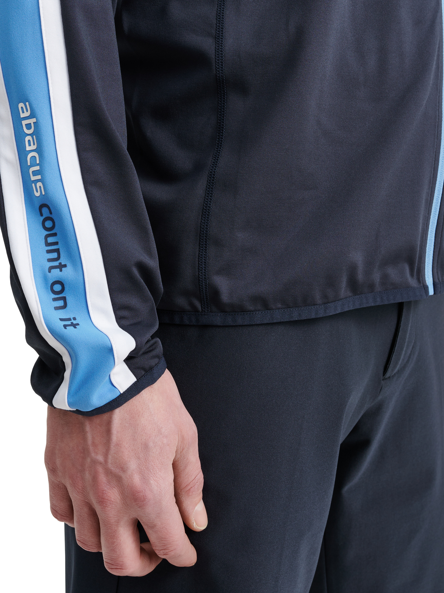 Mens Kinloch midlayer jacket - navy/skyblue