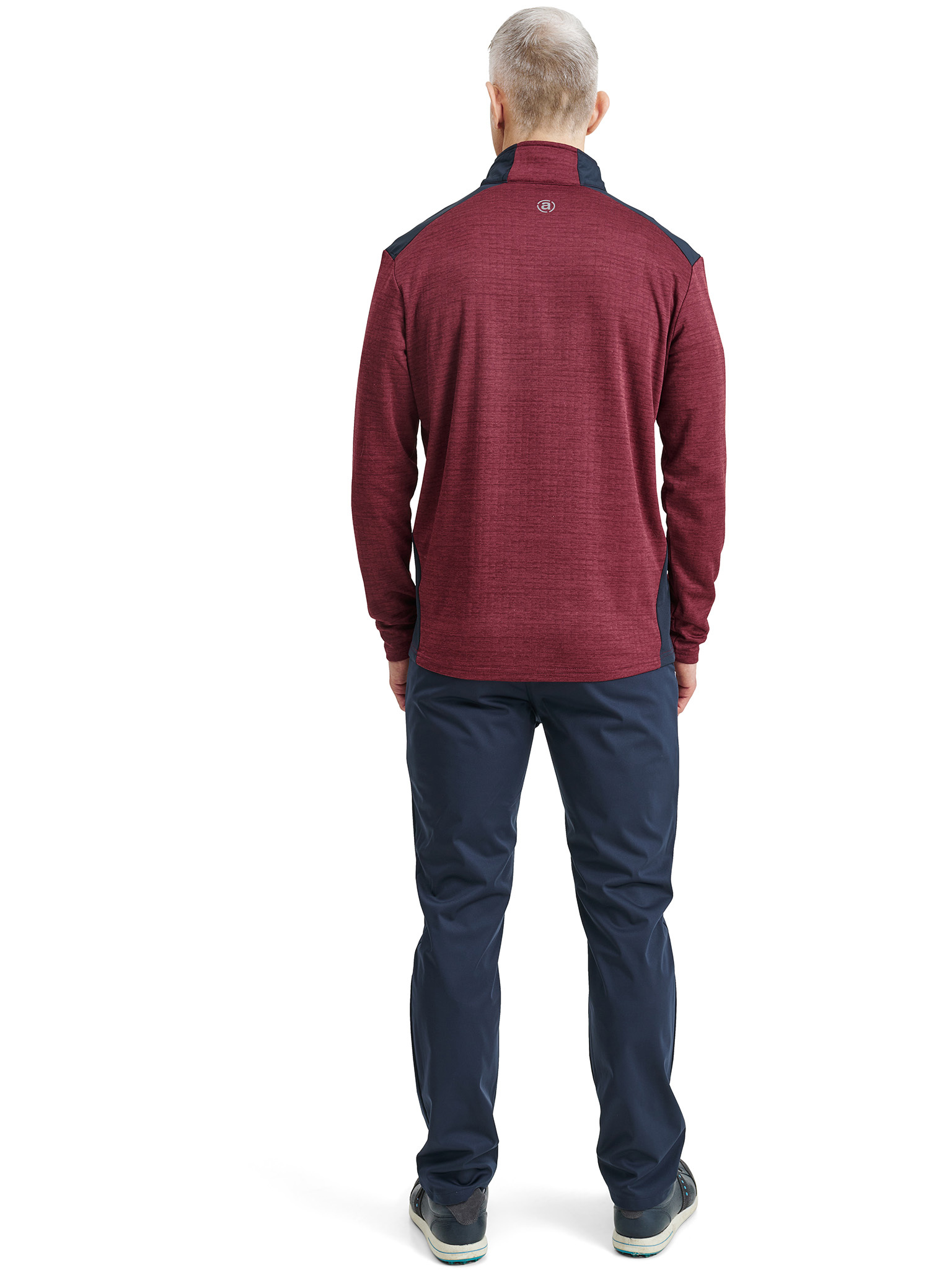 Mens Sunningdale halfzip - cranberry
