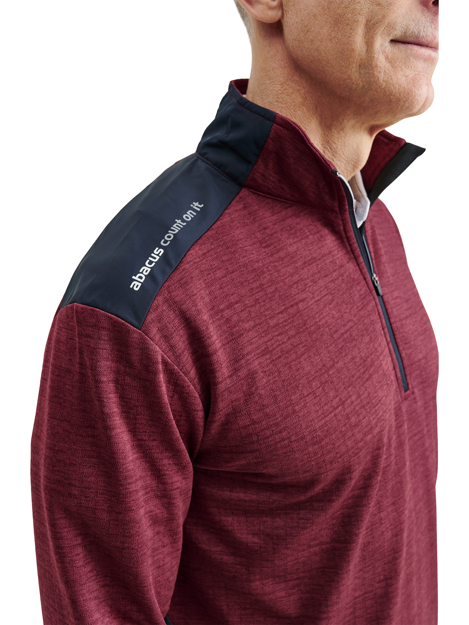 Mens Sunningdale halfzip - cranberry