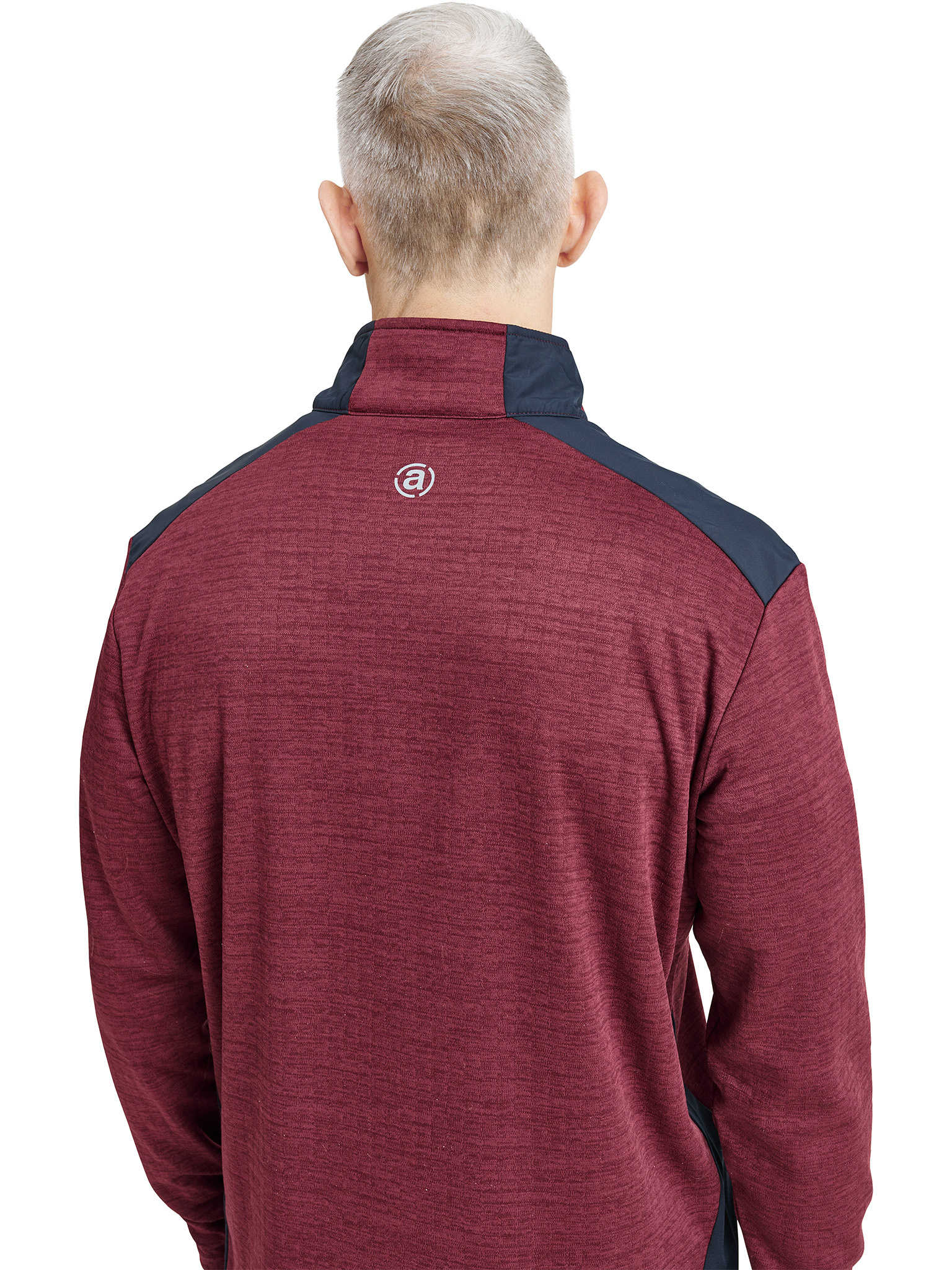 Mens Sunningdale halfzip - cranberry