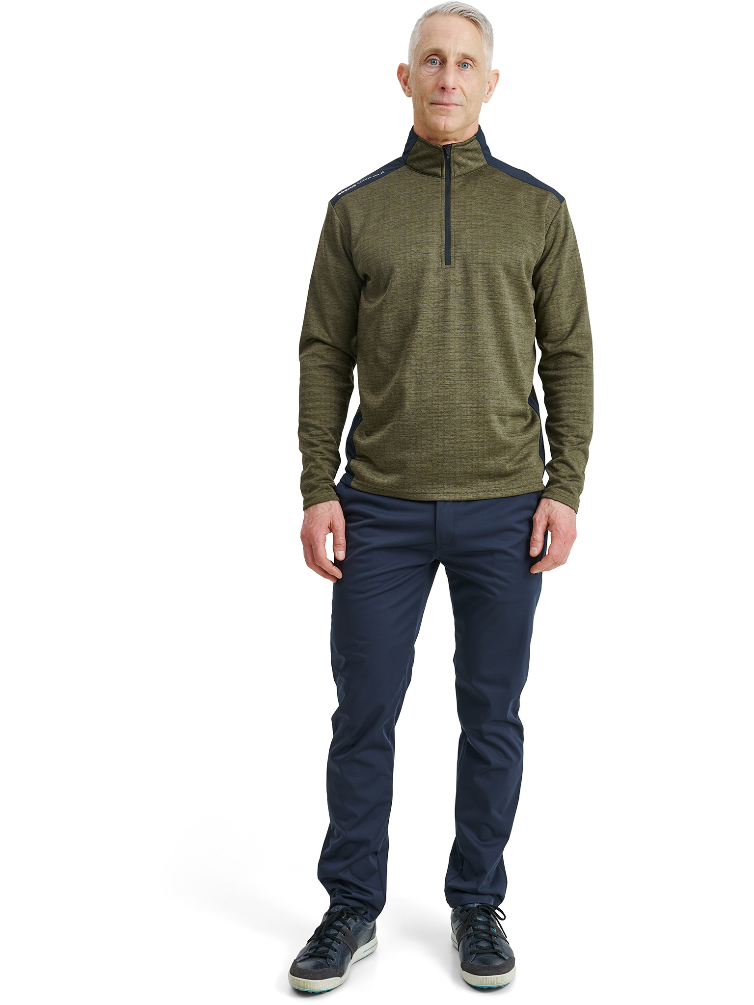 Mens Sunningdale halfzip - olive