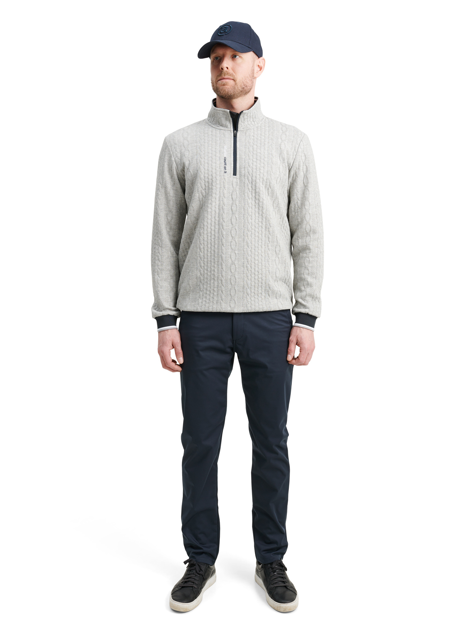 Mens Woburn midlayer - lt.greymelange