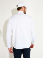 Mens Cradoc halfzip fleece - white Mens Cradoc halfzip fleece - white