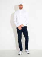 Mens Cradoc halfzip fleece - white Mens Cradoc halfzip fleece - white