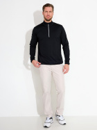 Mens Cradoc halfzip fleece - black Mens Cradoc halfzip fleece - black