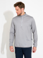 Mens Cradoc halfzip fleece - lt.greymelange Mens Cradoc halfzip fleece - lt.greymelange