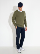 Mens Liffin V-neck pullover - forest Mens Liffin V-neck pullover - forest
