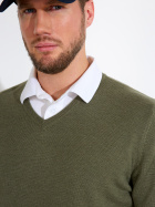 Mens Liffin V-neck pullover - forest Mens Liffin V-neck pullover - forest