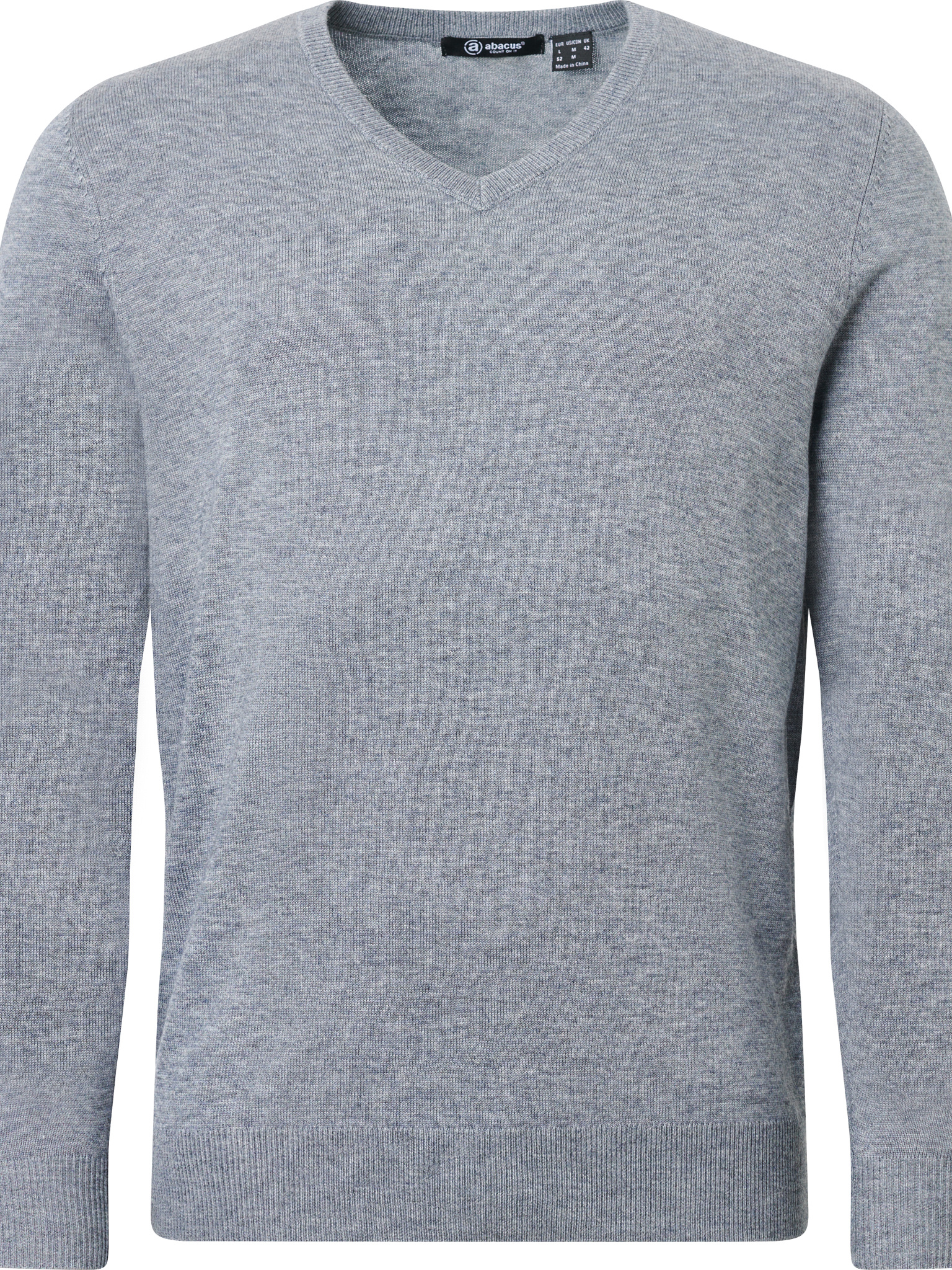 Mens Liffin V-neck pullover - greymelange