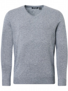 Mens Liffin V-neck pullover - greymelange Mens Liffin V-neck pullover - greymelange