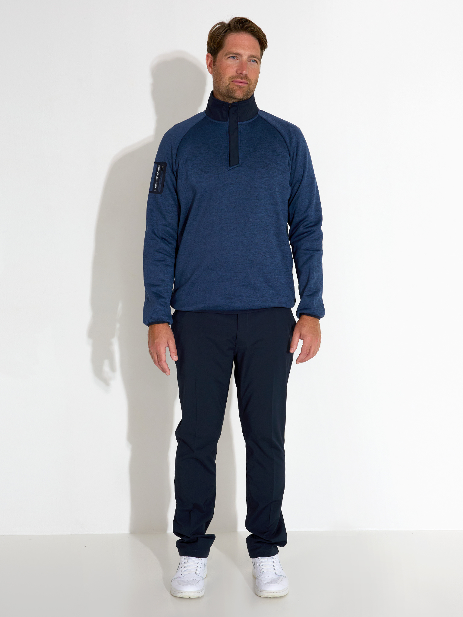 Mens Arden midlayer - steelblue