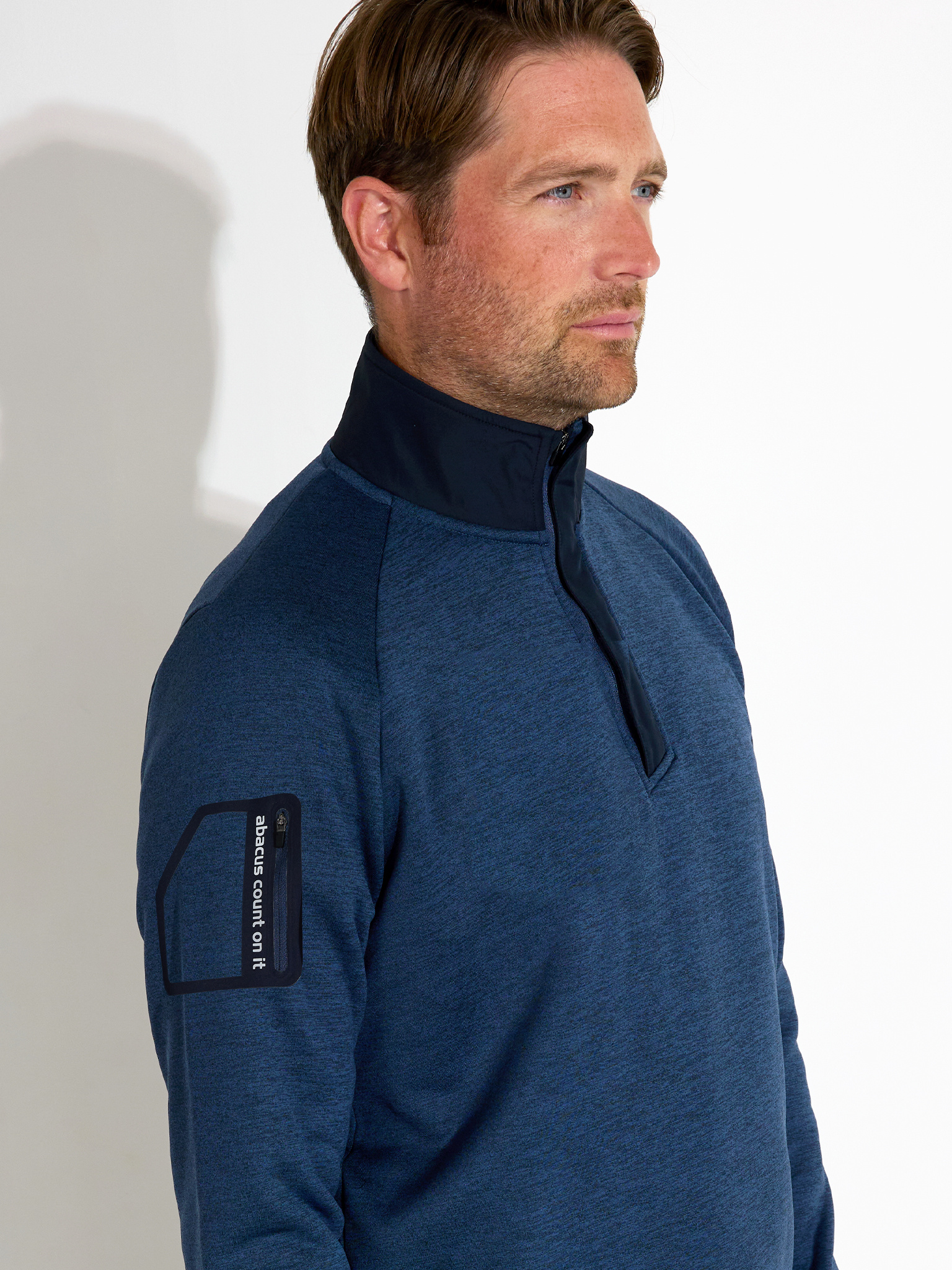 Mens Arden midlayer - steelblue