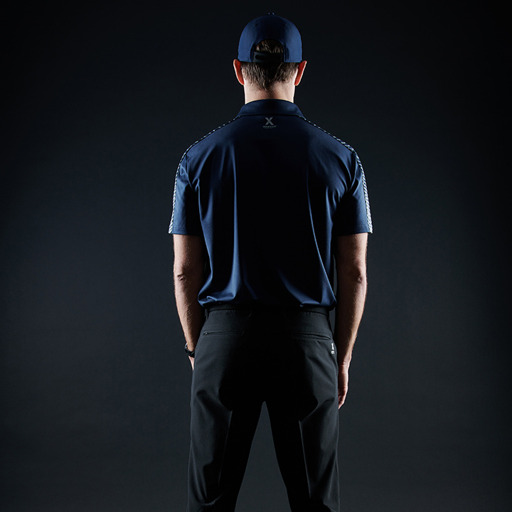 Mens Albatross polo - navy combo