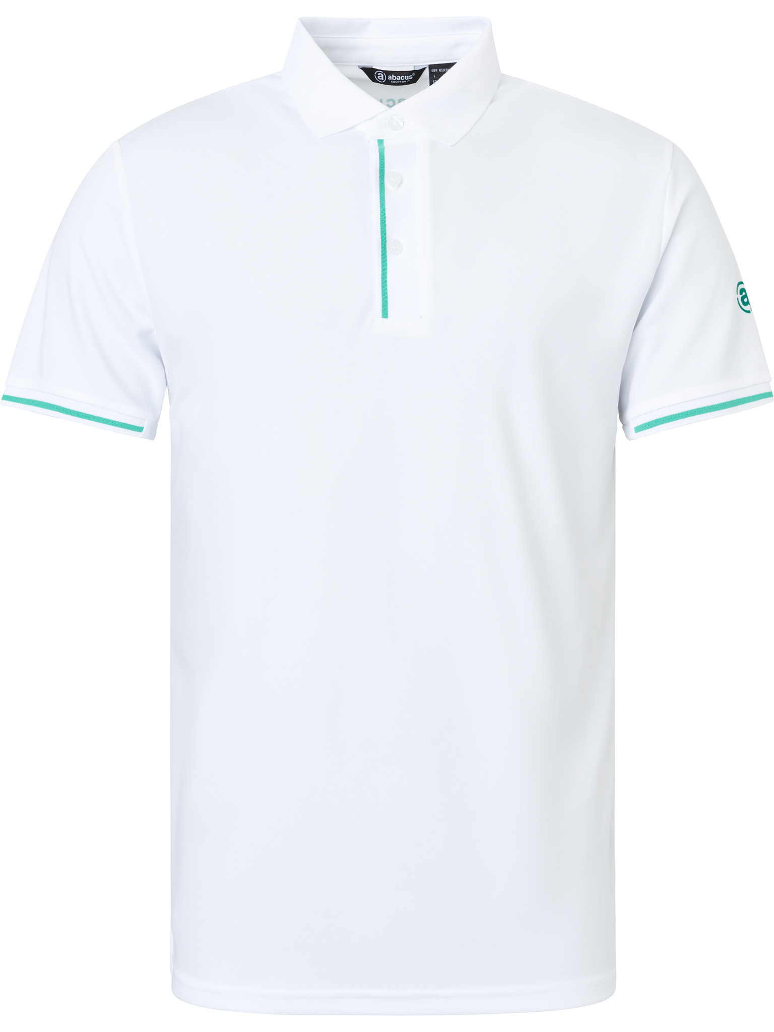 Mens Pikewood drycool polo - white/lagoon