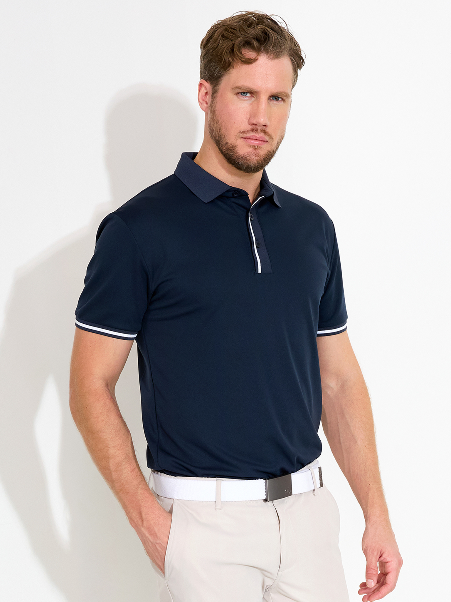 Mens Pikewood drycool polo - navy