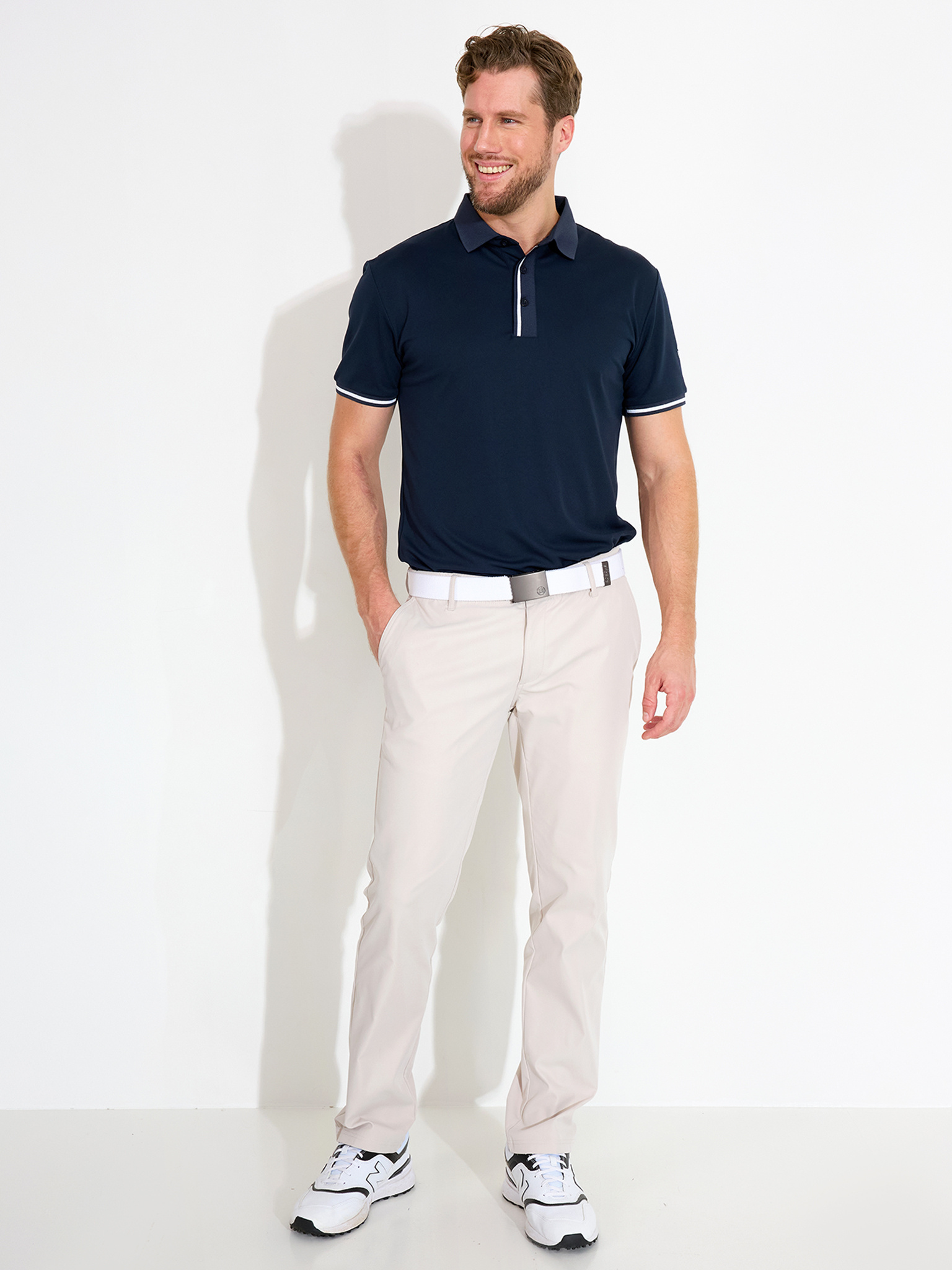 Mens Pikewood drycool polo - navy