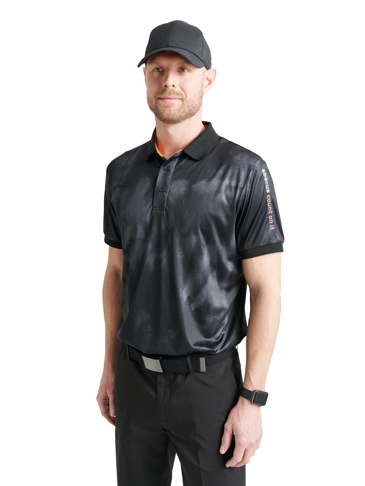 Mens Lahinch drycool polo - black/grey