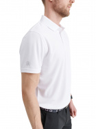 Mens Cray drycool polo - white Mens Cray drycool polo - white