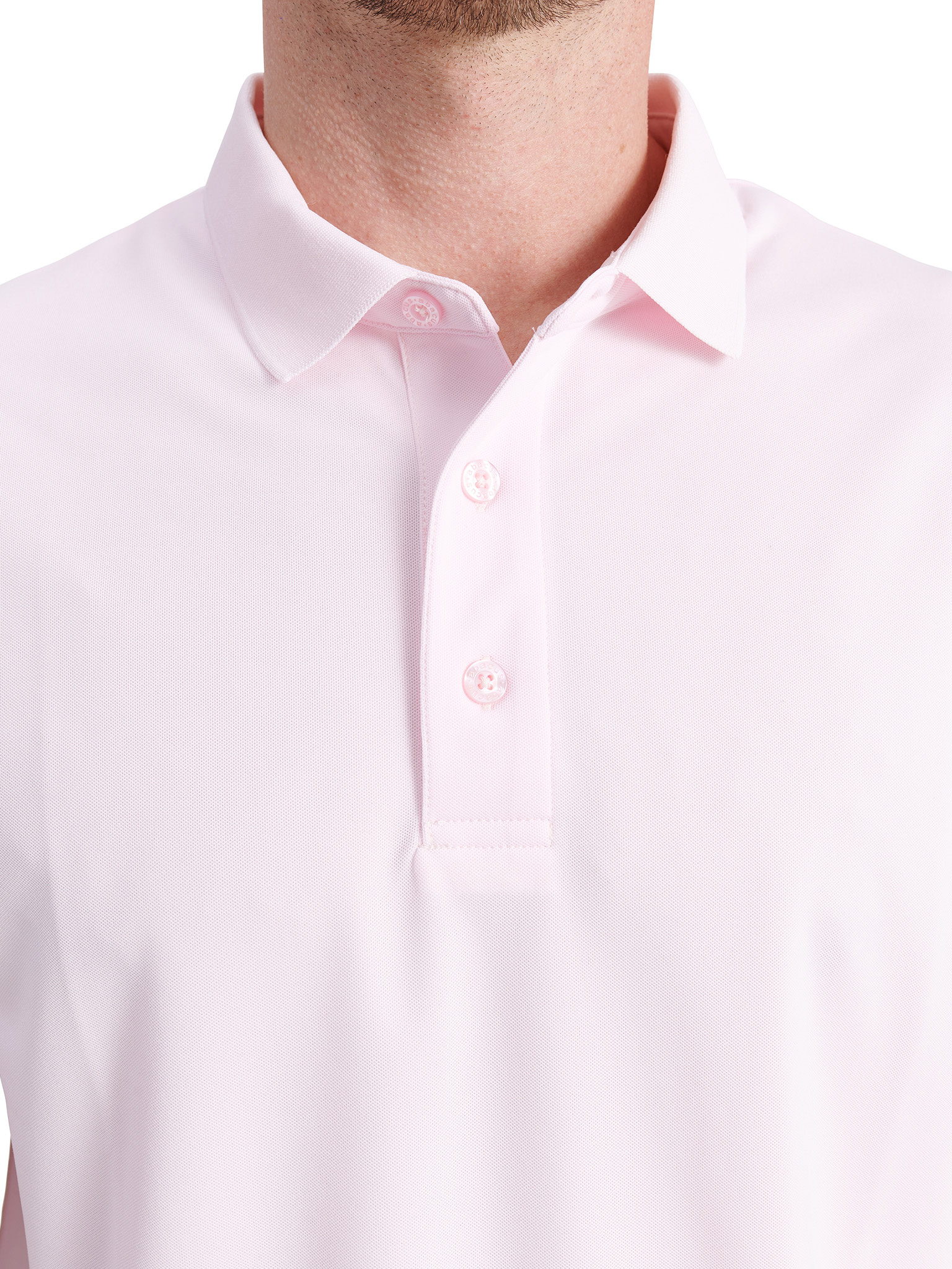 Mens Cray drycool polo - lt.pink