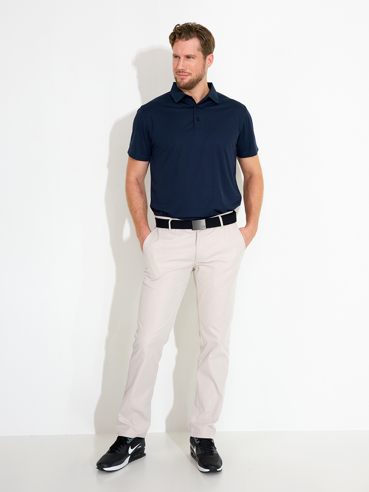 Mens Cray drycool polo - navy